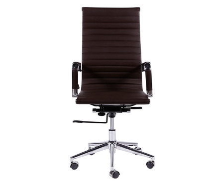 Cadeira Giratória com Rodízios Alta Office Eames Esteirinha Marrom | WestwingNow