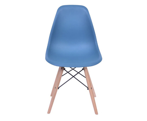 Jogo de Cadeiras Azul Petroleo com Base, Azul | WestwingNow