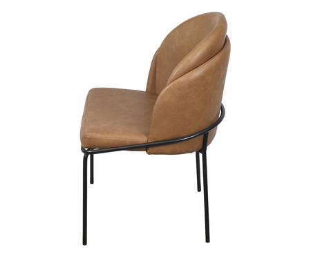 Cadeira Caramelo e com Base em Aço Pintado | WestwingNow