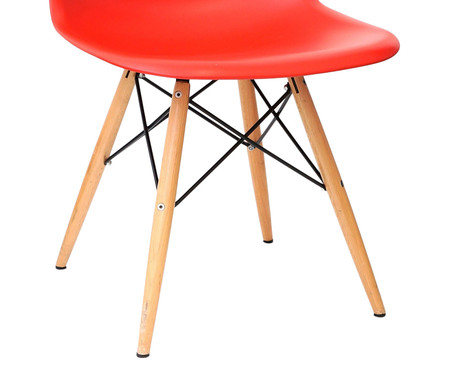 Cadeira Paris Wood Vermelha | WestwingNow