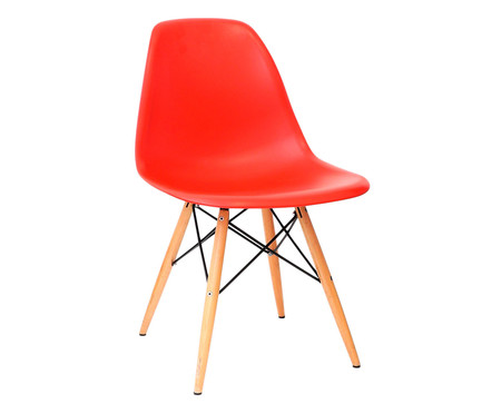 Cadeira Paris Wood Vermelha