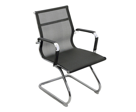 Cadeira Fixa Office Eames Tela Preta | WestwingNow