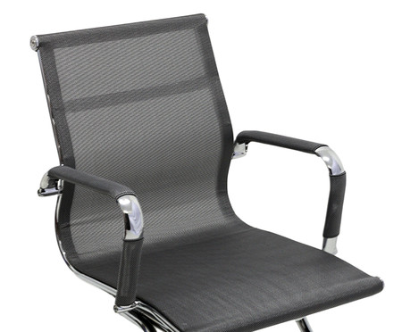 Cadeira Fixa Office Eames Tela Cinza | WestwingNow
