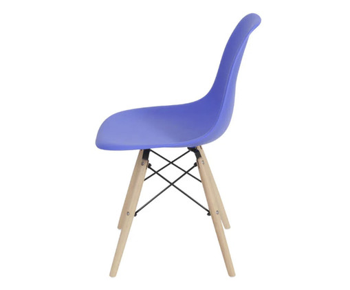 Jogo de Cadeiras Azul Escuro com Base, Azul | WestwingNow