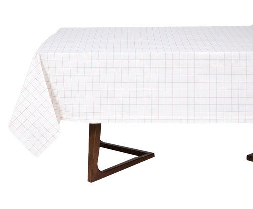 inativo_Toalha de Mesa Panamá Grid Coral, Coral | WestwingNow