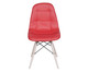Jogo de Cadeiras com Base Vermelha, Vermelho | WestwingNow