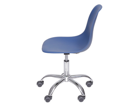 Cadeira com Rodízios Eames Azul Marinho | WestwingNow