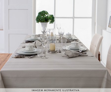 Toalha de Mesa de Algodão Soreli - Cinza | Westwing
