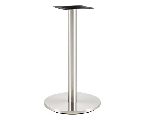 Base para Mesa Bistrô em Inox Rounded, Cinza | WestwingNow