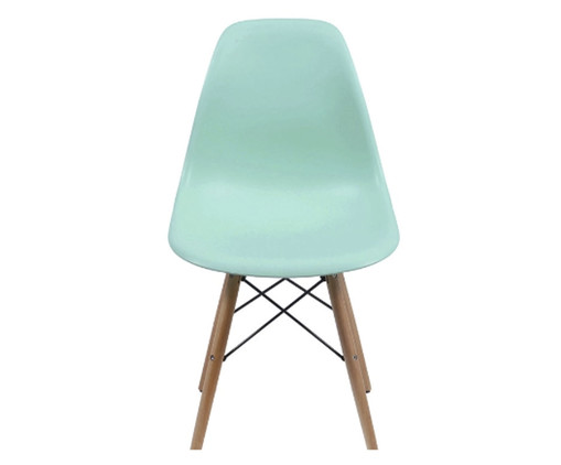 Jogo de Cadeiras Verde Tiffany com Base, Verde | WestwingNow