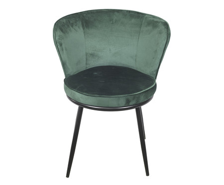 Cadeira em Veludo Verde Escuro | WestwingNow
