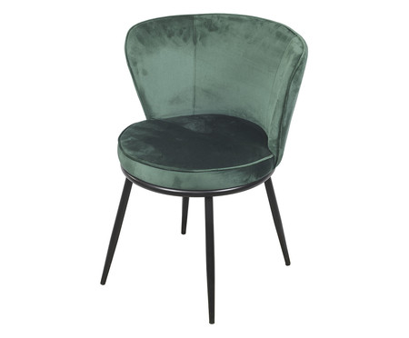 Cadeira em Veludo Verde Escuro | WestwingNow
