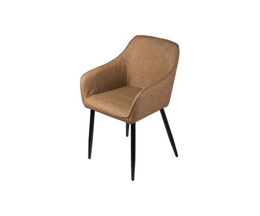 Cadeira Dana com Braço Caramelo, Marrom | WestwingNow