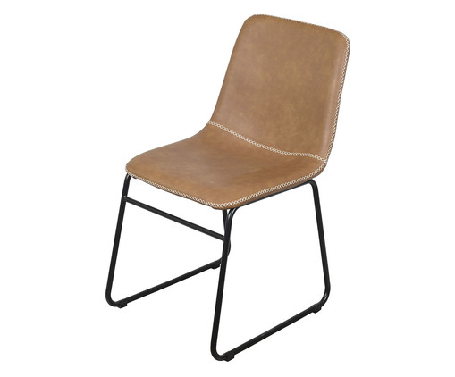 Cadeira Revestida Caramelo, Marrom | WestwingNow