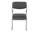 Jogo de Cadeiras Preto Cromada com Base Fixa, Preto | WestwingNow