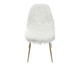 Cadeiras Pelo Branco Metal Amadeirado, Branca | WestwingNow