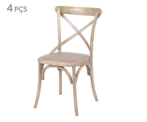 Jogo de Cadeiras Natual, Bege | WestwingNow