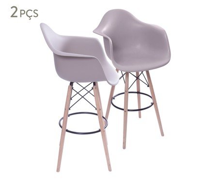Jogo de Banquetas Braco Fendi com Base