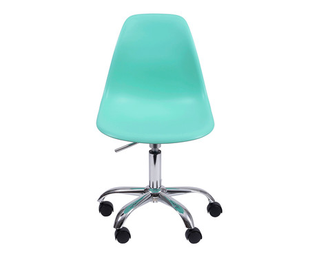 Cadeira com Rodízios Eames Paris Verde Tiffany | WestwingNow