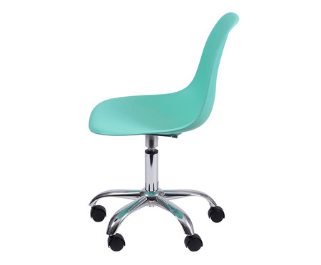 Cadeira com Rodízios Eames Paris Verde Tiffany | WestwingNow