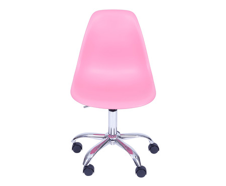 Cadeira com Rodízios Eames Paris Rosa | WestwingNow