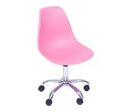 Cadeira com Rodízios Eames Paris Rosa | WestwingNow