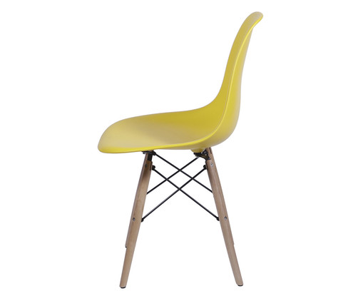 Jogo de Cadeiras Infatil Amarela com Base, Amarelo | WestwingNow