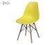 Jogo de Cadeiras Infatil Amarela com Base, Amarelo | WestwingNow