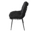 Cadeira Pelo Preto com Base Metal Preta, Preto | WestwingNow