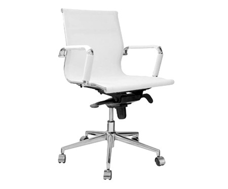Cadeira Giratória com Rodízios Office Eames Tela Branca | WestwingNow