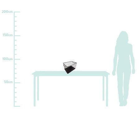 Cesto Organizador de Metal Cain - Preto | Westwing