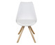 Cadeira com Assento Acolchoado Branca com Base, Branca | WestwingNow