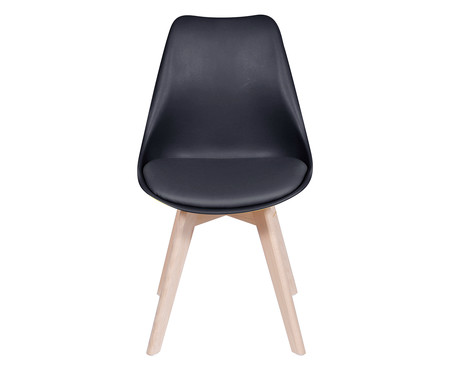 Cadeira Eames Paris Wood Preta | WestwingNow