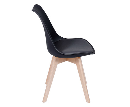 Cadeira Eames Paris Wood Preta | WestwingNow