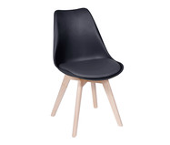 Cadeira Eames Paris Wood Preta | WestwingNow