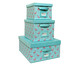 Jogo de Caixas Organizadoras Super Luxo Flamingo Ii - Tiffany, Azul | WestwingNow