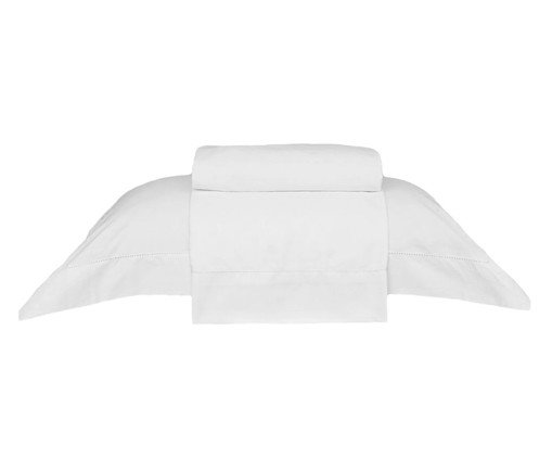 Jogo de Lençol Acetinado Bud Vision New Colors Branco - 300 Fios, Branco | WestwingNow