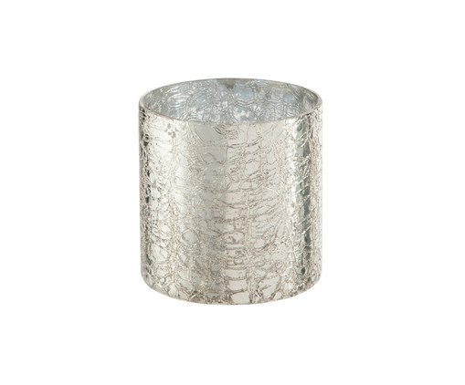 Porta-Vela Cracked Prateado, Prata ou Metálico | WestwingNow