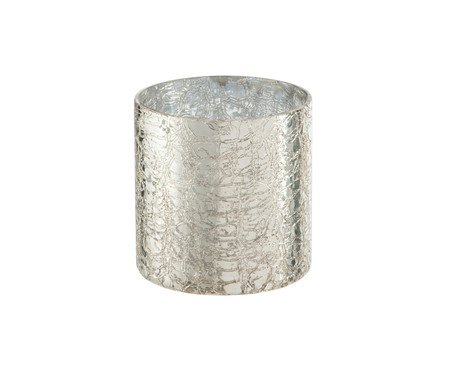 Porta-Vela Cracked Prateado | Westwing