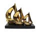 Adorno Barcos Dourados Na Base, Dourado | WestwingNow