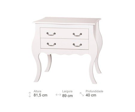 Cômoda Bombe Aguitoni Branca | Westwing