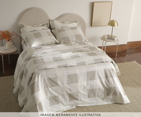 Duvet Maxi Vichy Cinza | WestwingNow