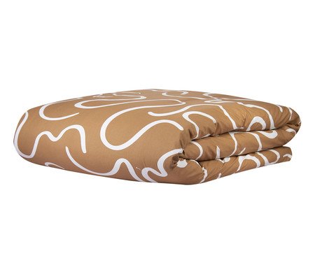 Duvet Curves Marrom Claro