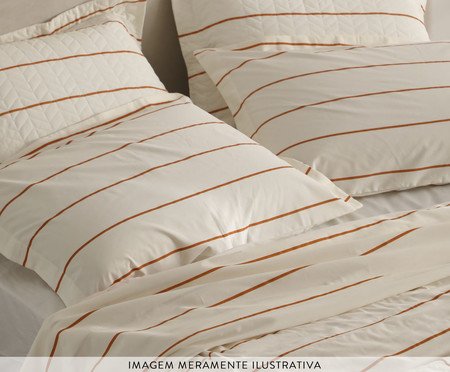 Duvet Santorini Laranja Ferrugem | Westwing