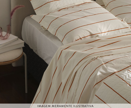 Duvet Santorini Laranja Ferrugem | Westwing