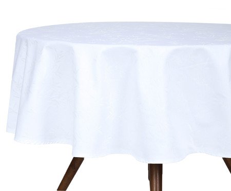 Toalha de Mesa Veríssimo Redonda - Cinza | Westwing
