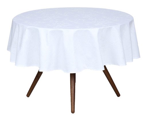 Toalha de Mesa Veríssimo Redonda - Cinza, cinza | WestwingNow