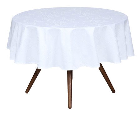 Toalha de Mesa Veríssimo Redonda - Cinza | Westwing