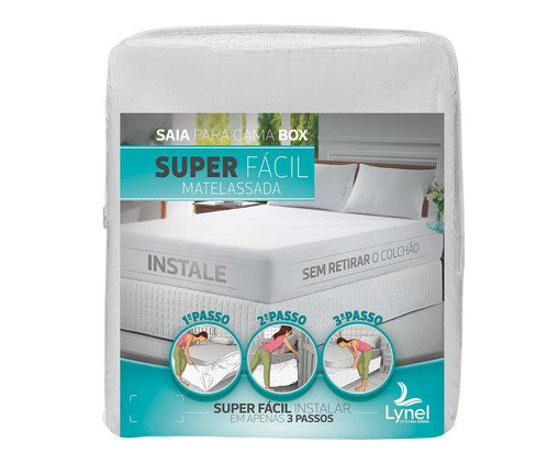 Saia Box Super Fácil Matelassada, Branco | WestwingNow