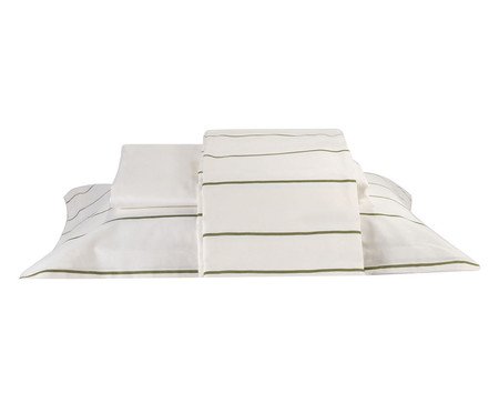 Jogo de Lençol Santorini Verde Oliva | Westwing